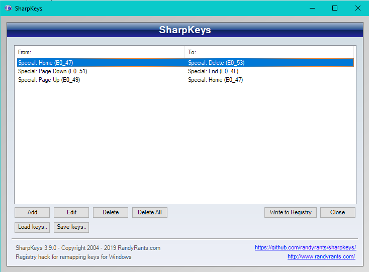 Sharpkeys Software for Keychron K6