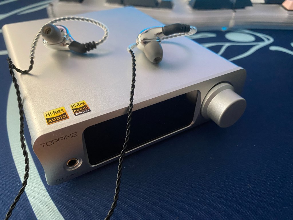 Headphone amp with some IEMs on top